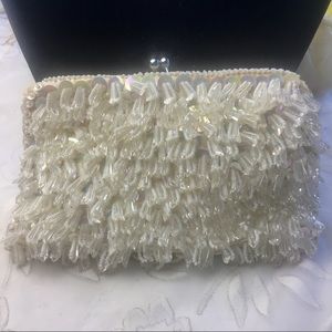 Vintage Sequin and beaded clutch/handbag. …